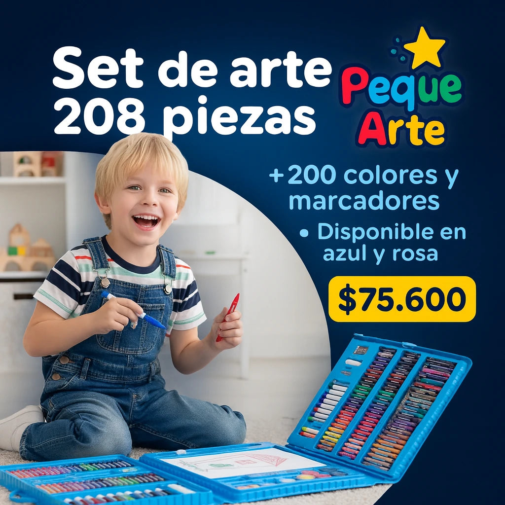 Set de ARTE 208 Piezas PequeArte